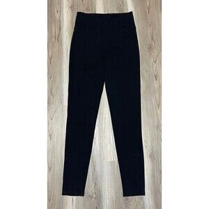 Assets by Spanx Womens Size S High Rise Ponte Stretchy Black Ankle Leggings